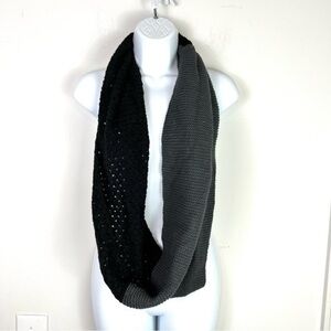 Unbranded Infinity Scarf Black Circle Chunky